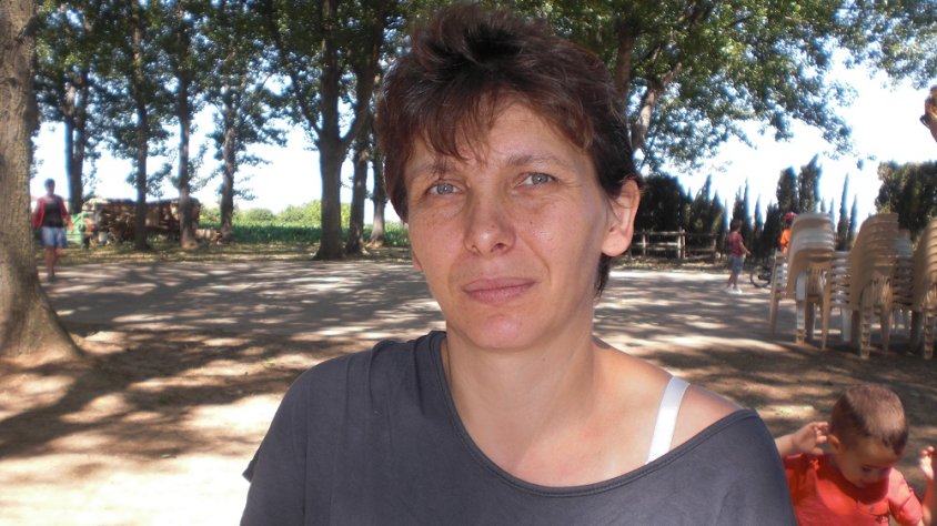 La Florin posant per l'article.