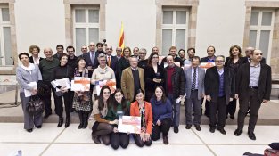 Foto de grup dels premiats.
