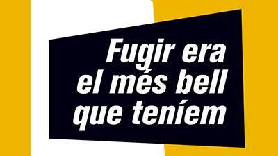 "Fugir era el més bell que teníem" de Marta Marín-Dòmine